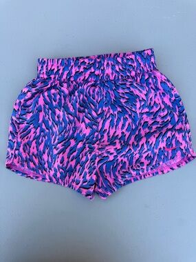 Nike Pink and Blue Printed Athletic Shorts